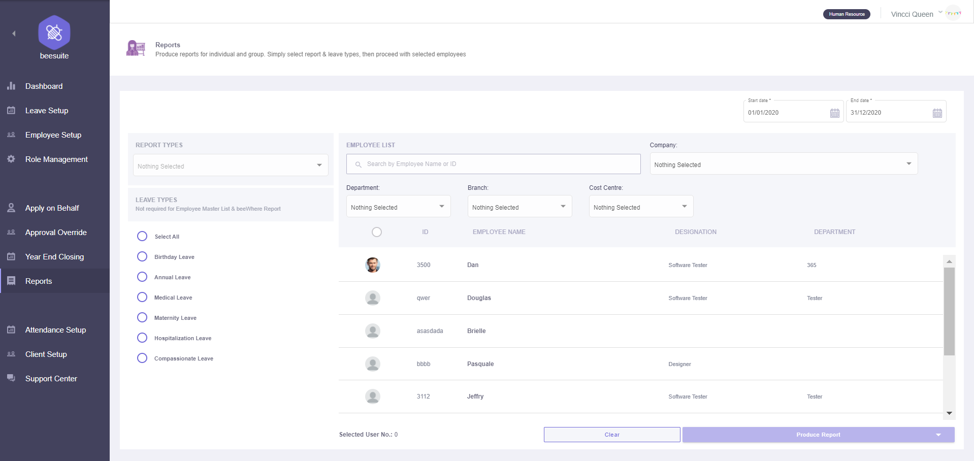 Report overview